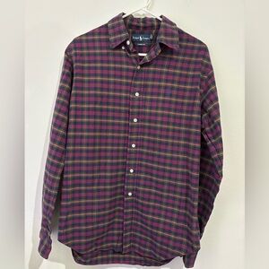 Ralph Lauren Polo Plaid Button Down Size Medium
